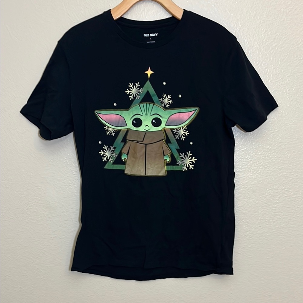 Old Navy Star Wars The Mandalorian Black Cotton T-Shirt